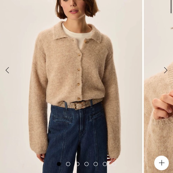 Chic Beige Women's Cardigan - Picture 6 of 17